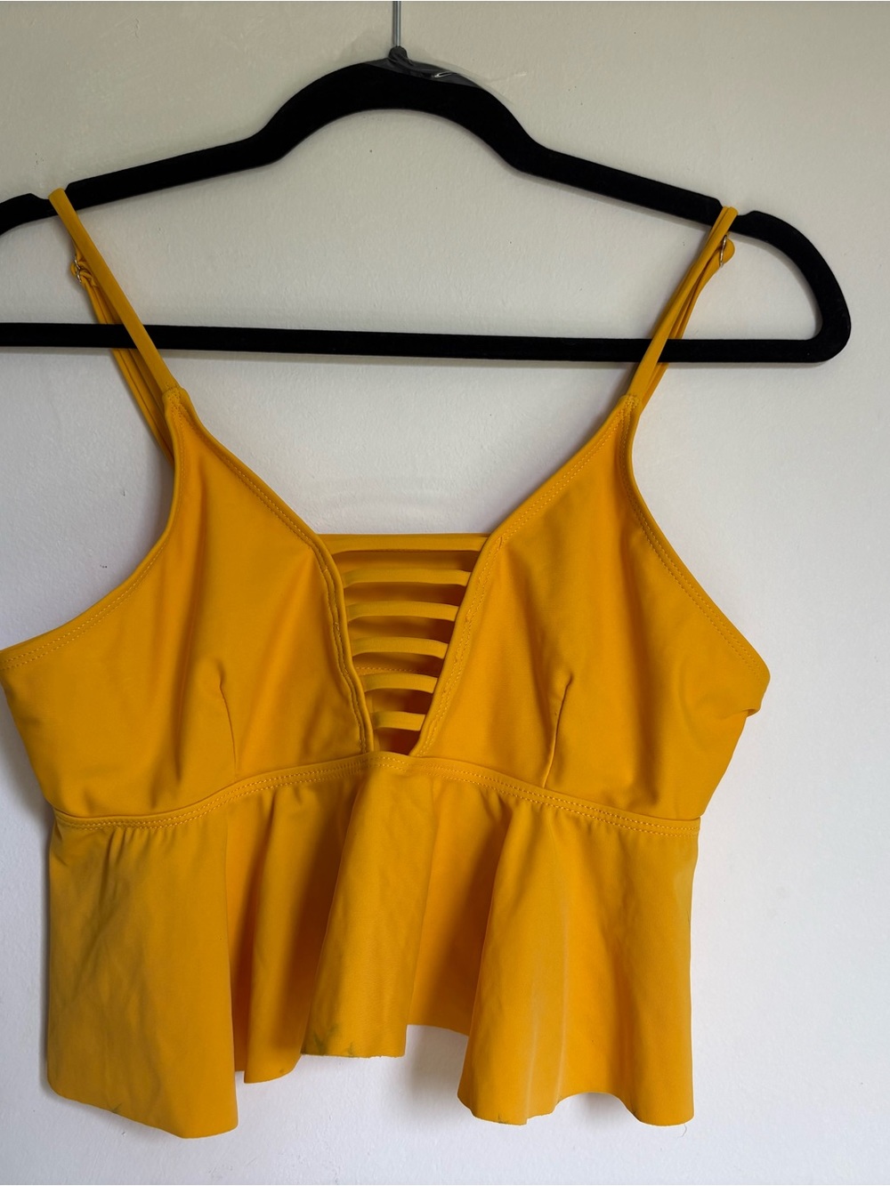 Sunshine Strappy bikini cropped top